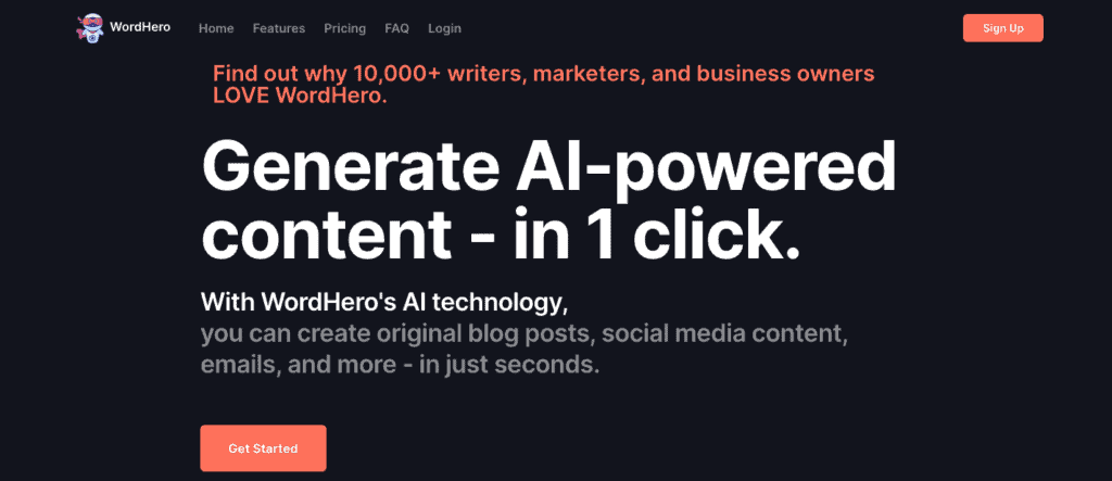 WordHero - Best Content Writing Tools for SEO