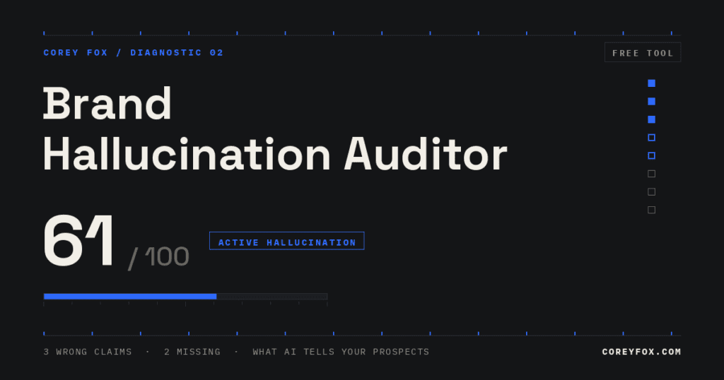 Digital dashboard showing hallucination score and AI analysis metrics.