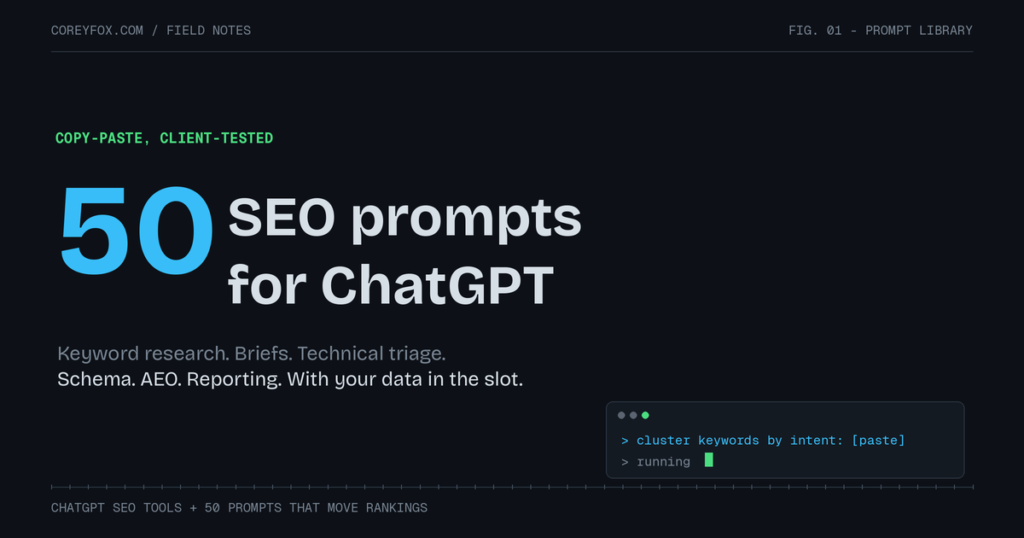 Chatgpt seo prompts