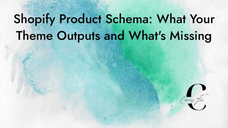 Shopify Product Schema